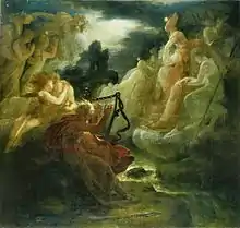 Ossian, de François Gérard, ca, 1800 (hay otra versión fechada en 1801).