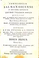 Tratado de teología moral impreso en dos tomos en folio que suman 1327 páginas (1797)