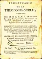 Edición del conocido tratado de teología moral de Francisco Larraga, editado y comercializado en exclusiva por el Hospital General de Pamplona