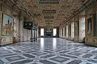«El Gran Salón», Palacio de Frederiksborg, 1620&nbsp;.