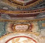 Nicolao da Seregno, Volto trifronte, 1478, iglesia de San Nicolás de Giornico.