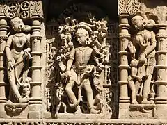 Bhairava y Apsaras.