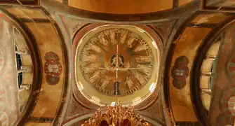 La cúpula con el mosaico (siglo&nbsp;IX)