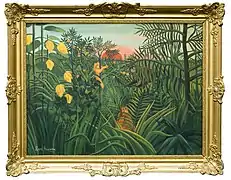 Henri Rousseau, "Three apes In The Orange Grove," 1907c