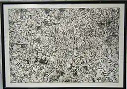 Bier Garten, 1974, xilografía, 2/6