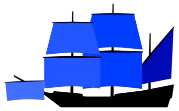 Aparato de un barcos de tres árboles del siglo XVI