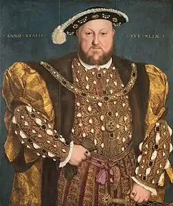 Hans Holbein el Joven, Retrato de Enrique VIII de Inglaterra