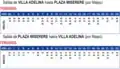 Horario feriado
