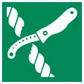 E035 – Cuchillo de balsa salvavidas