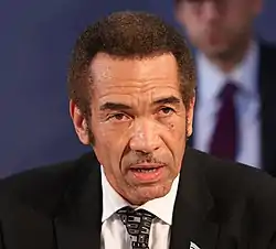 Ian Khama (71&nbsp;años)2008-2018Sin cargo público actual
