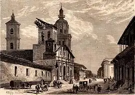 Iglesia de Santiago de Chile destruida por un incendio