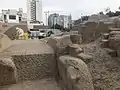 Imagen de la parte trasera de la Huaca