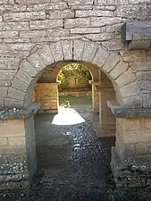 Vista transversal de la planta inferior desde el exterior