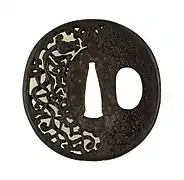Tsuba japonesa, principios del siglo XIX.