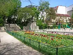 Zona verde ubicada en las arenas.