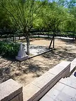 Escala jardín interior