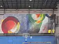 Mural de Josep Niebla en el interior del recinto deportivo Estación del Norte