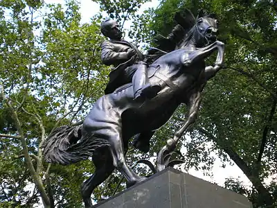 Monumento a José Martí en el Central Park de Nueva York. (EE.&nbsp;UU.)
