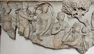 Sarcófago con el tema del juicio de Paris, ca. 117-138&nbsp;d.&nbsp;C.