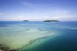 Las islas frente a Kota Kinabalu