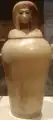 Vaso canopo con el nombre de Kiya. Metropolitan Museum of Arte, Nueva York.