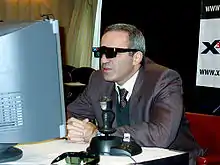 Garry Kasparov jugando contra X3D en 2003