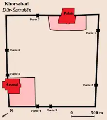 Dur-Sharrukin (Jorsabad) a finales del siglo VI a. C.