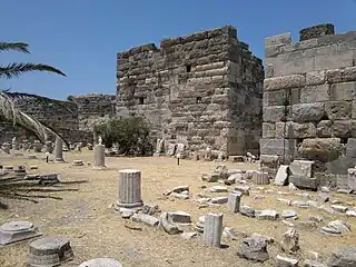 Vista del interior del castillo.