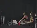 Krewella actuando en directo en febrero de 2013.