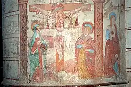 Un Calvario y Santa Genoveva