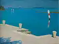 Muelle en la laguna de Grado, 1973, colección privada