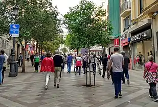 Vista de la calle en el siglo&nbsp;XXI