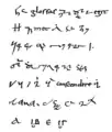 Notas tironianas del colofón del manuscrito Laon, Bibl. mun. 444, fol. 275v, del siglo&nbsp;IX&nbsp;d.&nbsp;C..