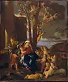 Descanso en la huida a Egipto, de Poussin.