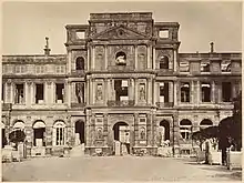 Ruinas del Palacio de las Tullerías, incendiado por los comuneros el 23-24 de mayo.