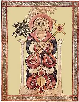 Evangeliario de Lichfield, siglo&nbsp;VIII.