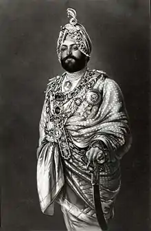Marajá Duleep Singh. Pintura al oleo por el Capt. Goldingham de Londres. 1875.