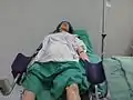 Un maniquí que simula el trabajo de parto en el Laboratorio de simulación médica (DCS-UQROO)