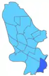 Mapa del distrito de Friedrichsfeld