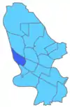 Mapa del distrito de Innenstadt/Jungbusch