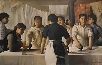 Blanchisseuses (1882), Limoux, musée Petiet.