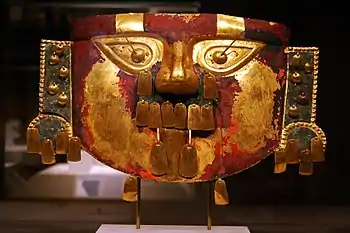 Máscara funeraria lambayeque ( Museo de Sicán)