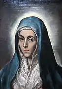 La virgen María-Mater Dolorosa del Greco (c.&nbsp; 1590-1600)