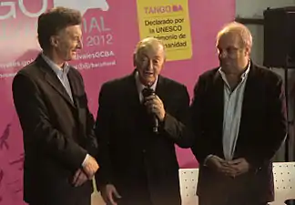 Godoy en la ceremonia en su honor.