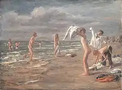 Max Liebermann —Chicos bañándose