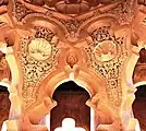 Detalles de la decoración del interior de la cúpula.