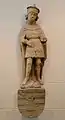Der Herzog von Sachsen (El duque de Sajonia), de Meister Hartmann. Ulm. Arenisca, 1420-25.