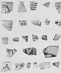 Era Basketmaker III - Pueblo I Decorated Bowl Sherds.