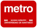 Letrero utilizado en los accesos a la estación hasta 1997.&nbsp;
