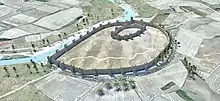Recreación virtual de la Alcazaba y Muralla
